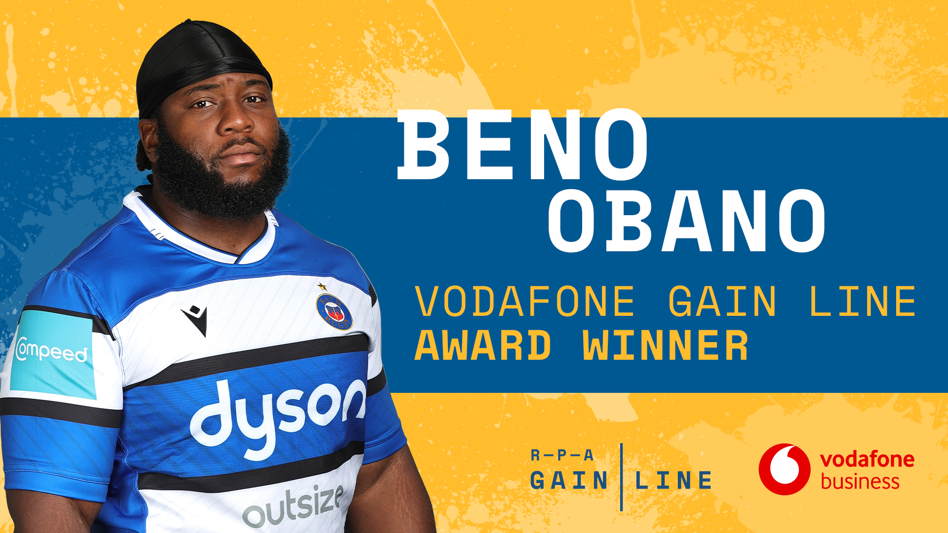 RPA - 22nd February 2023 - Beno Obano wins RPA Vodafone Business Gain Line Award